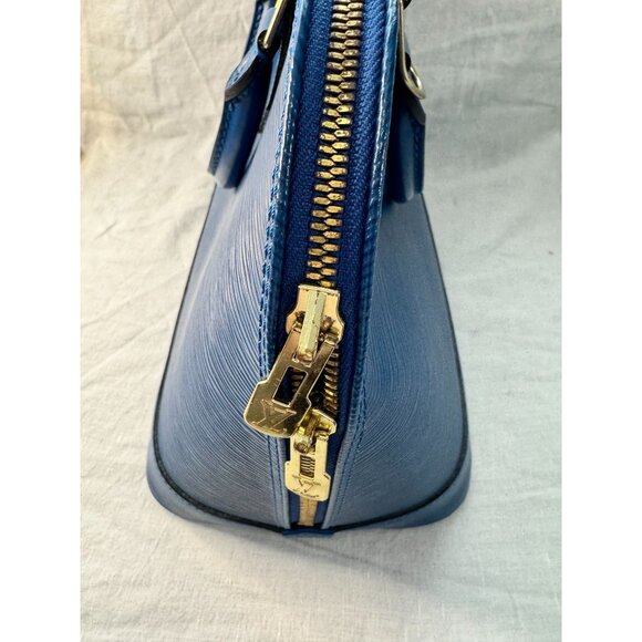 Louis Vuitton Alma PM Blue‎ Epi Leather Handbag with COA - Picture 8 of 13